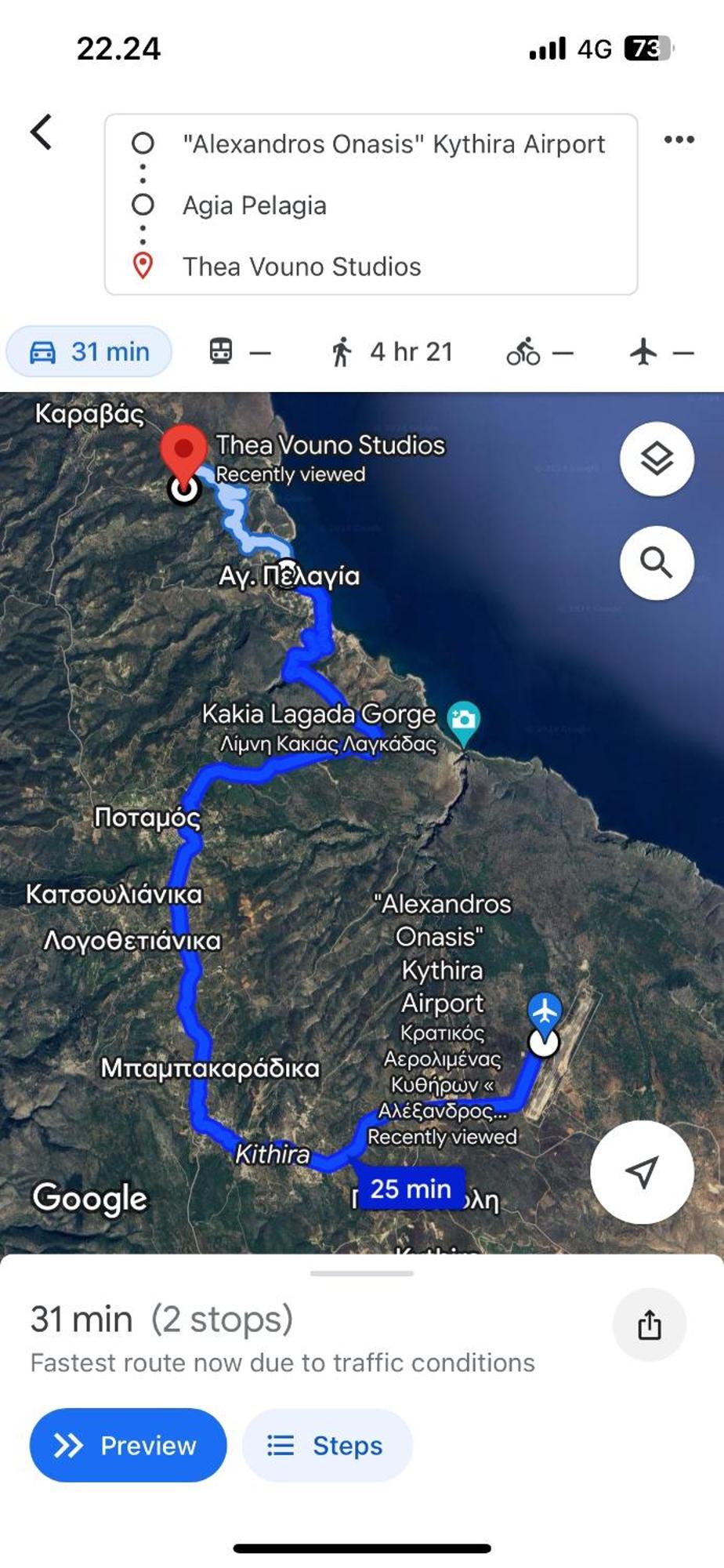 Thea Vouno Holiday home Agia Pelagia (Kythira)