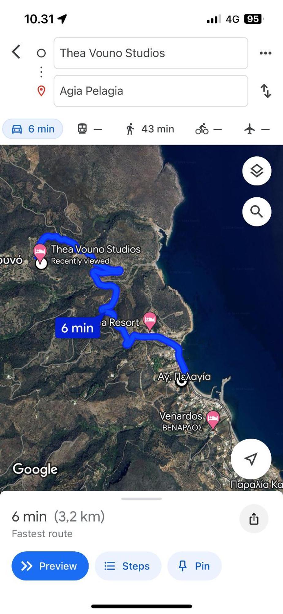Thea Vouno * Agia Pelagia (Kythira)